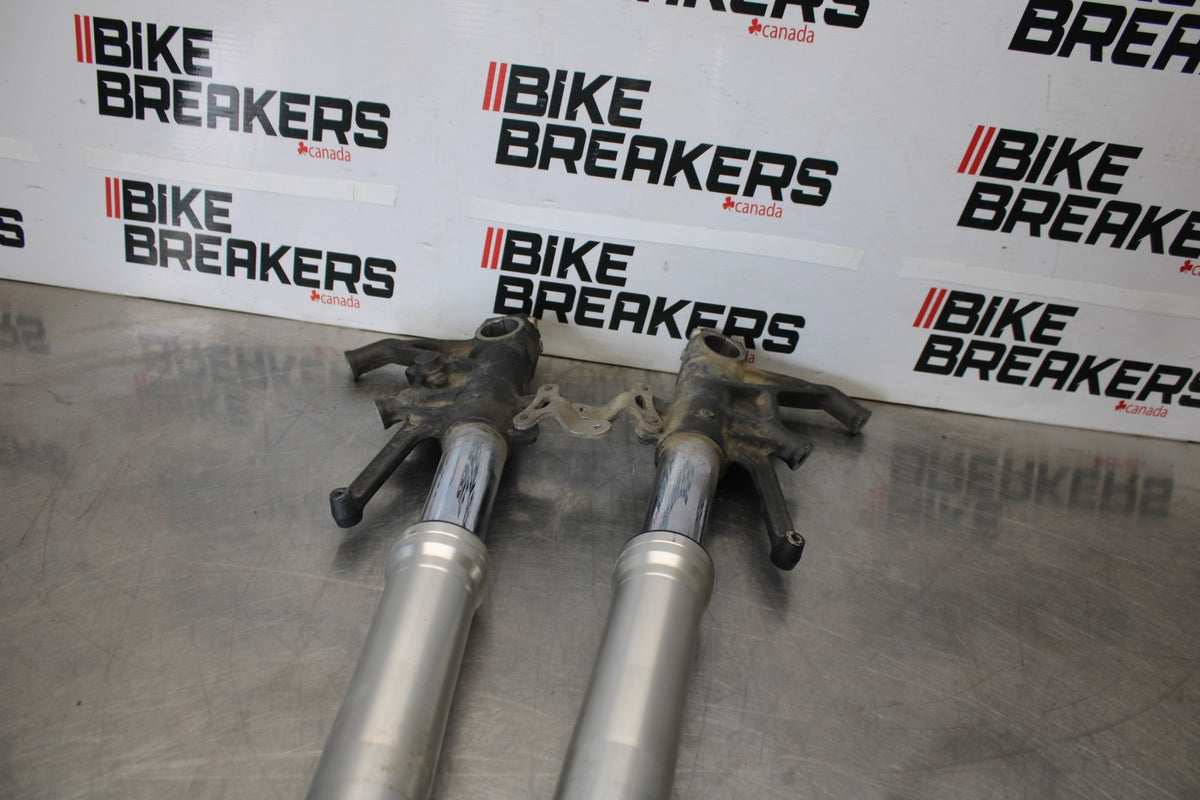 09 KAWASAKI CONCOURS 14 ZG1400B FRONT FORKS SHOCK SUSPENSION SET PAIR BB875
