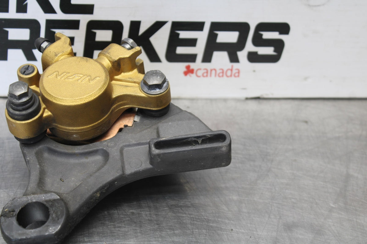 12 TRIUMPH STREET TRIPLE R REAR BACK BRAKE CALIPER W MOUNT BRACKET BB914