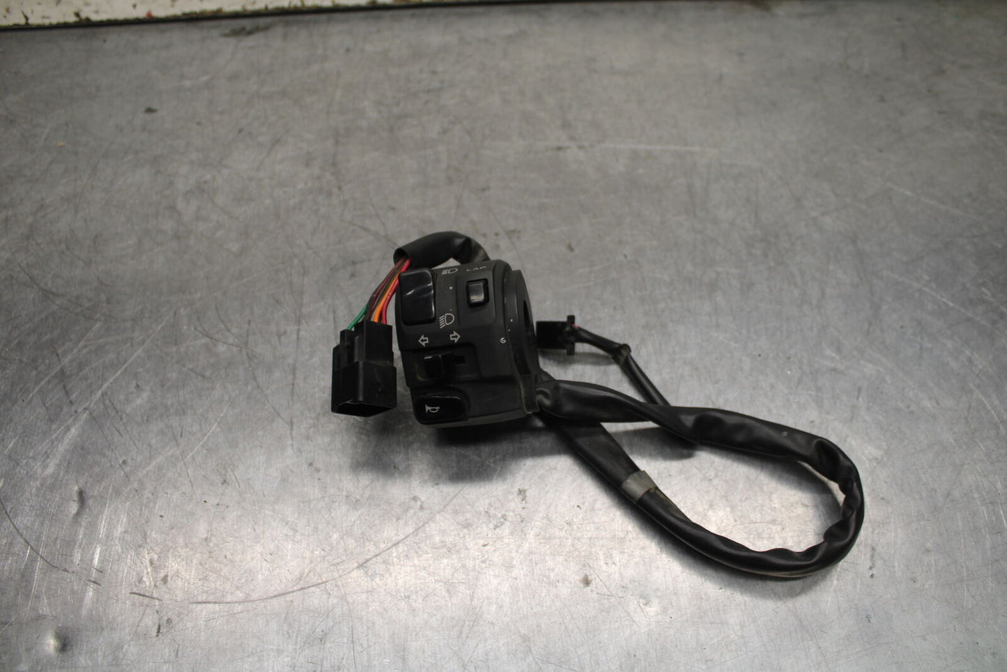 09-12 KAWASAKI NINJA ZX6R LEFT CLIP ON HANDLE HORN SIGNALS SWITCH SWITCHES BB110