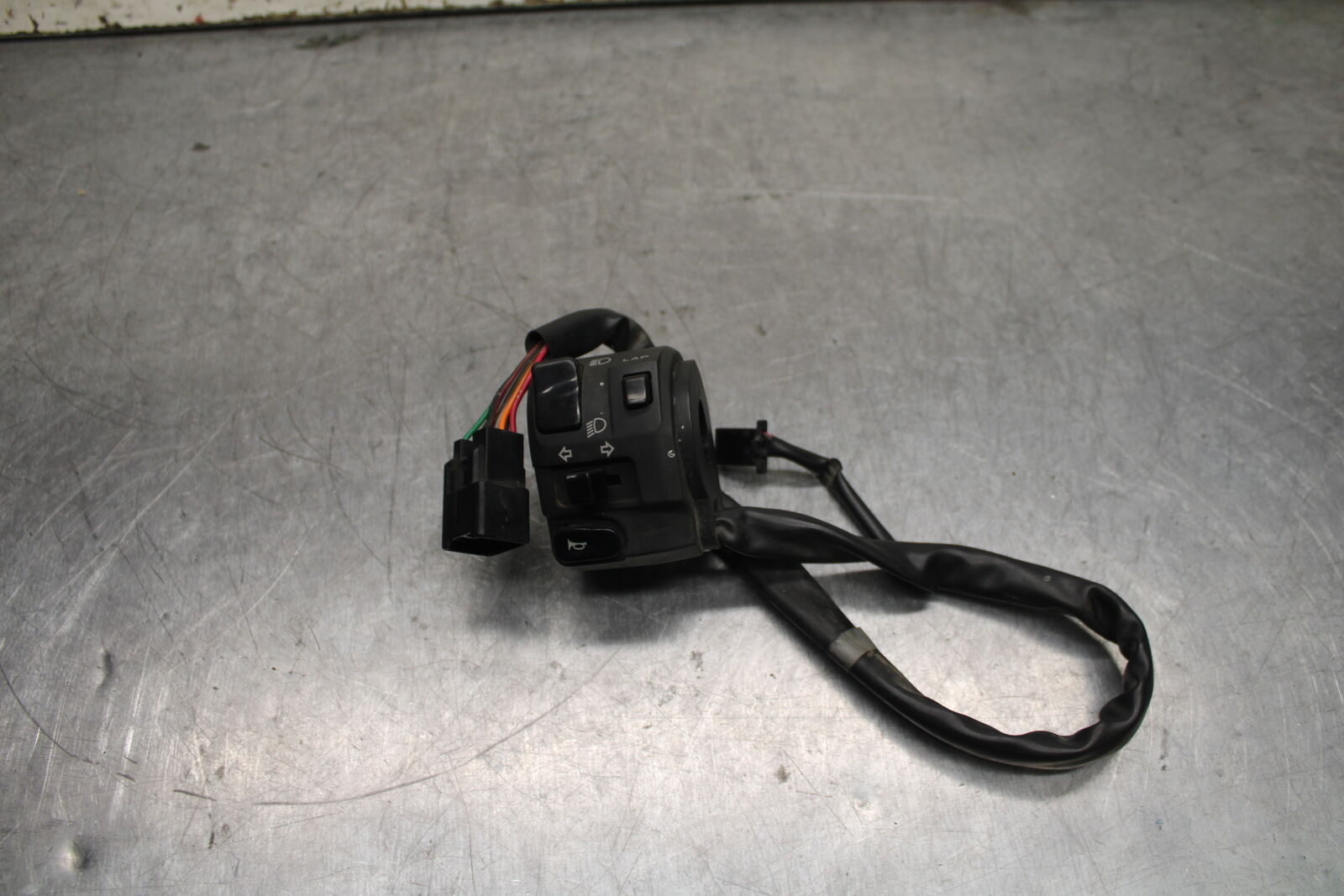 09-12 KAWASAKI NINJA ZX6R LEFT CLIP ON HANDLE HORN SIGNALS SWITCH SWITCHES BB110