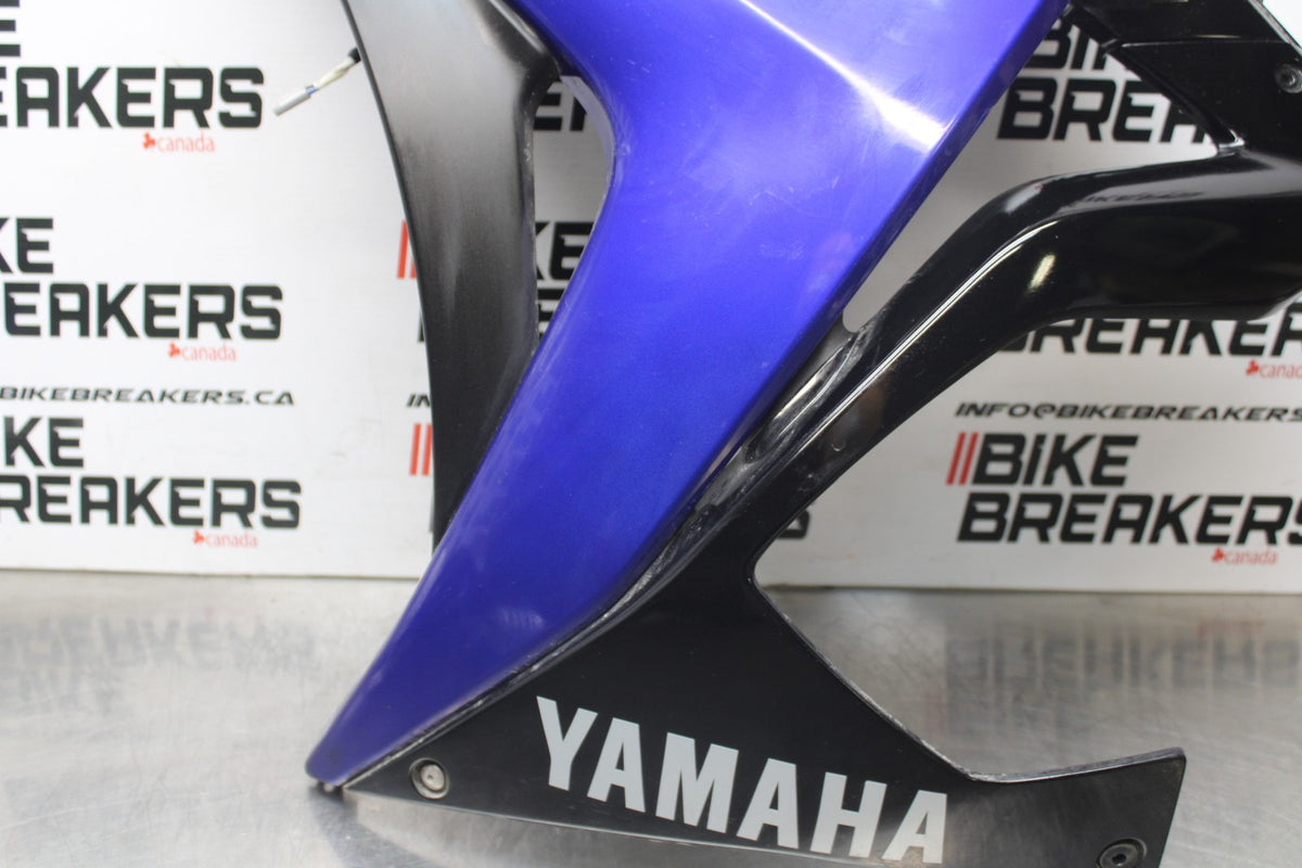 17-18 YAMAHA YZF R3 LEFT LOWER MID UPPER SIDE FAIRING COWL BB788