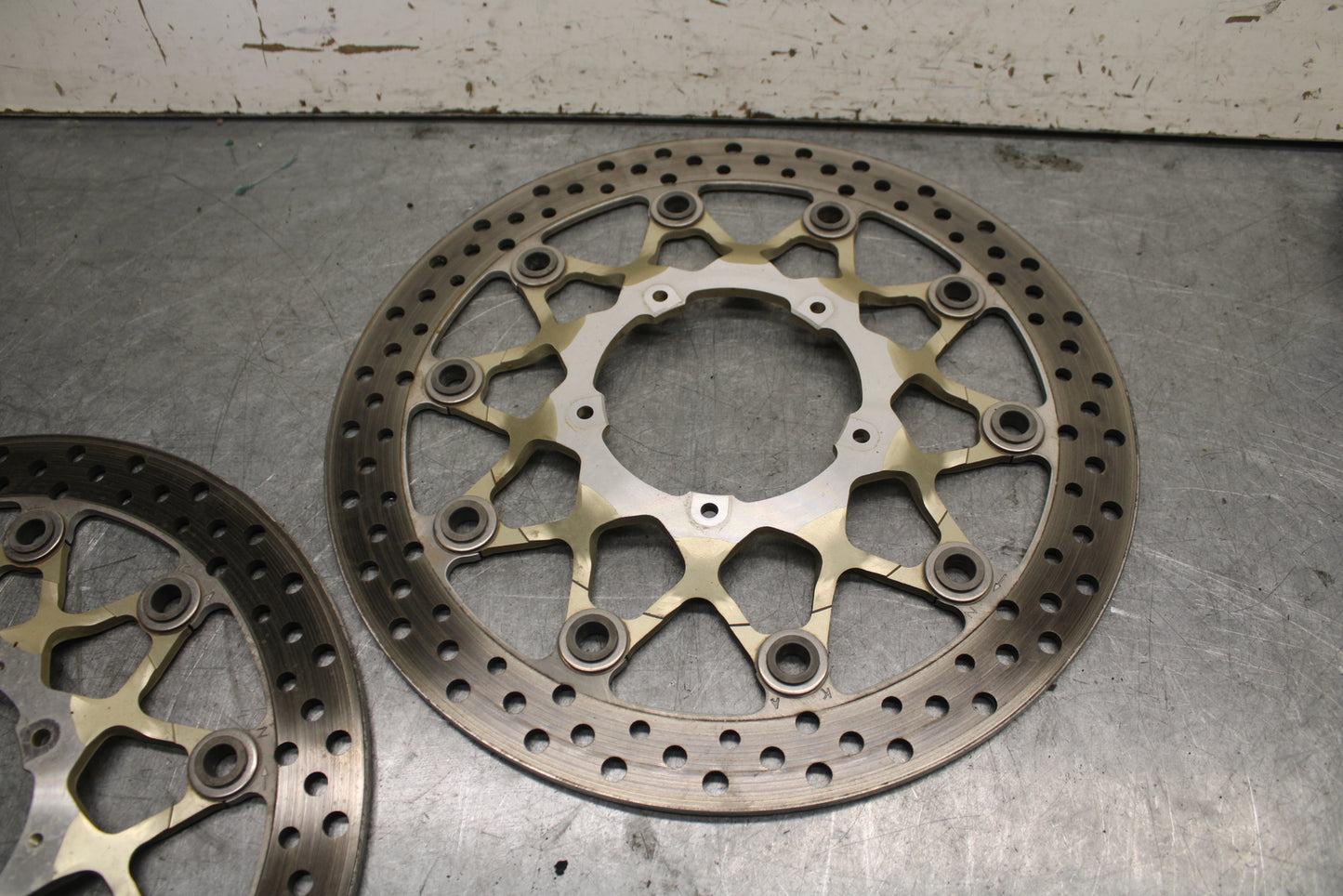 17-21 HONDA CBR1000RR SP FRONT LEFT RIGHT BRAKE ROTORS DISCS BB681