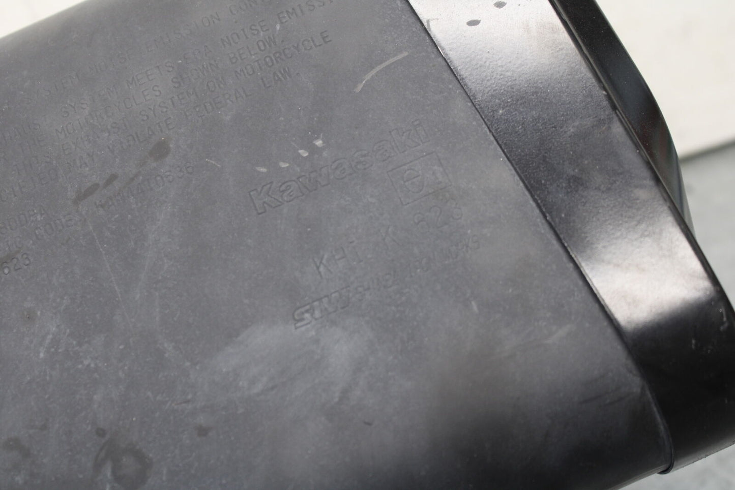 13-18 KAWASAKI NINJA ZX6R EXHAUST PIPE MUFFLER SLIP ON CAN SILENCER BB682