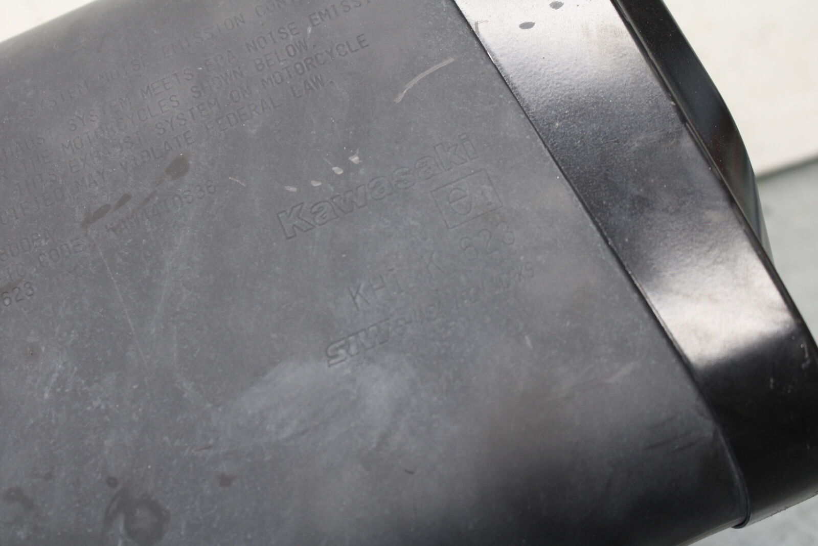 13-18 KAWASAKI NINJA ZX6R EXHAUST PIPE MUFFLER SLIP ON CAN SILENCER BB682