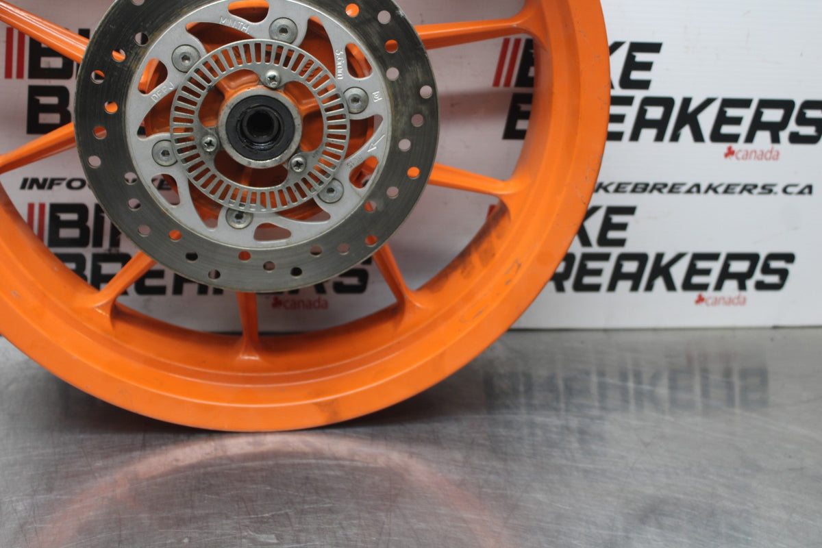 13-16 KTM 390 DUKE REAR WHEEL BACK RIM & ROTOR BB815