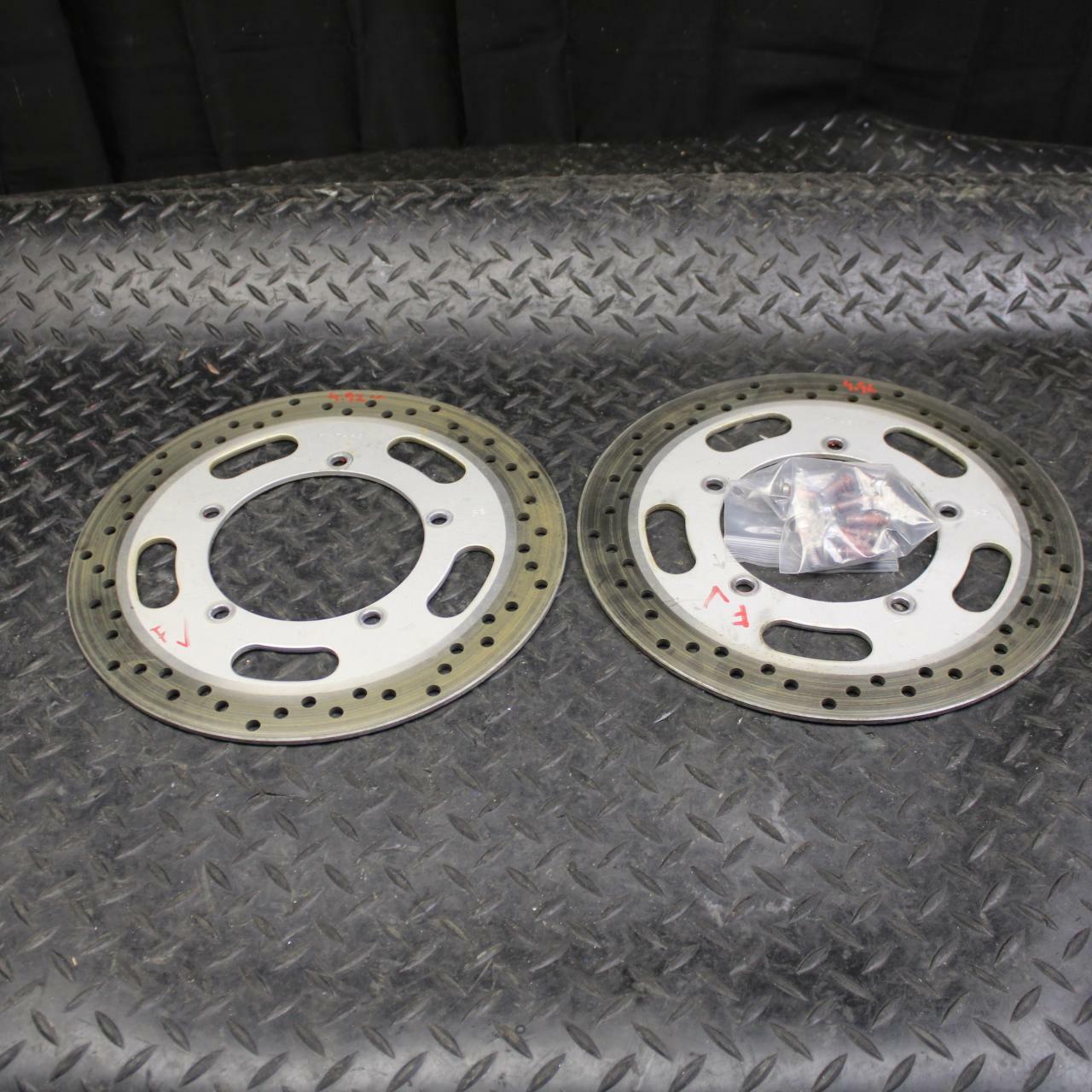 03-08 KAWASAKI VULCAN 1600 FRONT LEFT RIGHT BRAKE ROTORS DISCS BB193