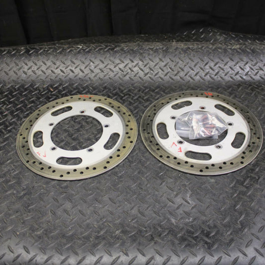 03-08 KAWASAKI VULCAN 1600 FRONT LEFT RIGHT BRAKE ROTORS DISCS BB193