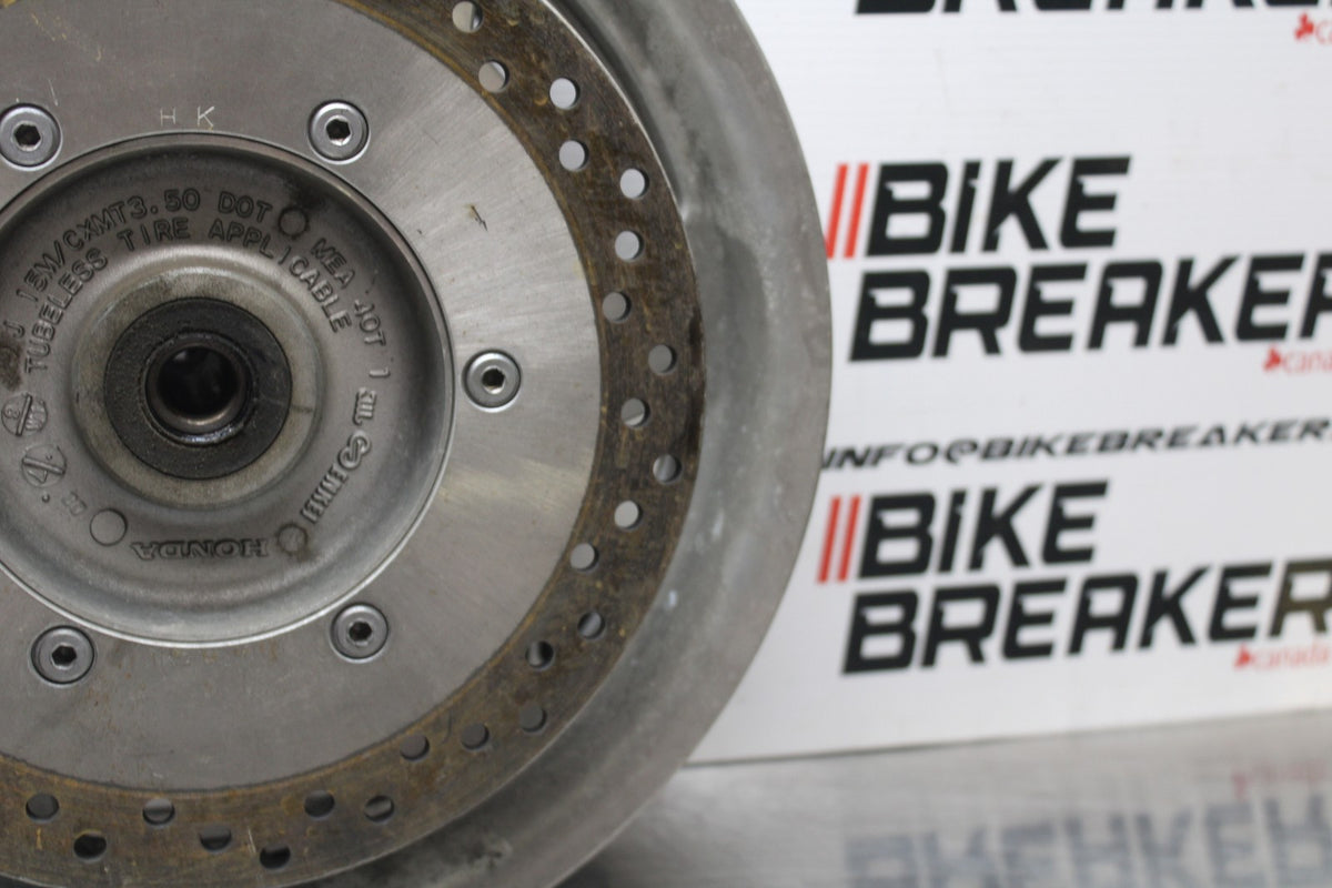 07 HONDA VTX1300R REAR WHEEL BACK RIM & ROTOR BB825