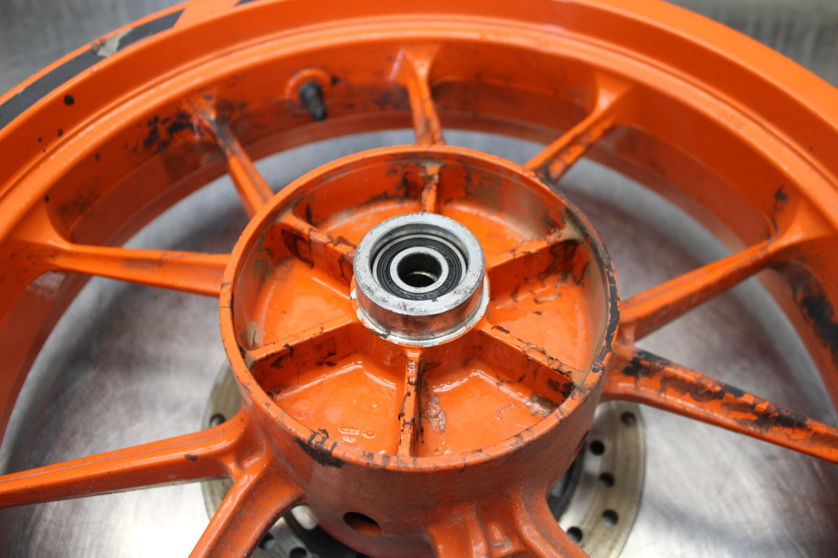 17-22 KTM 390 DUKE REAR WHEEL BACK RIM & ROTOR  BB180
