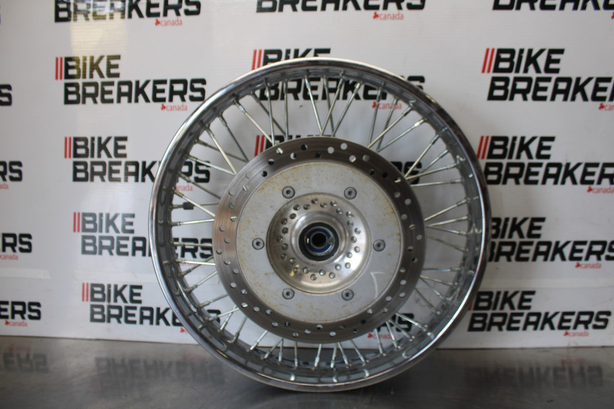 03 HONDA SHADOW SPIRIT 750 VT750DC FRONT WHEEL FRONT RIM & ROTOR BB907