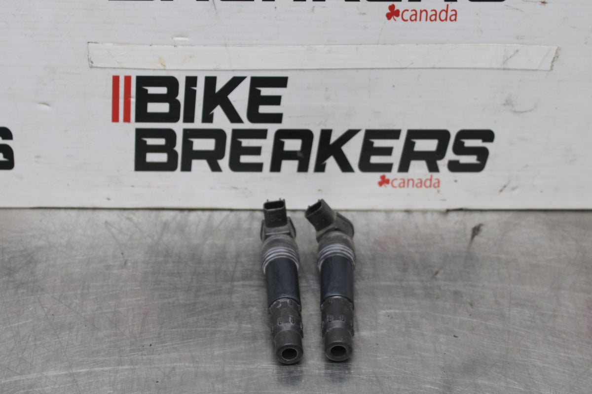 12 KAWASAKI NINJA 650 EX650E IGNITION COILS COIL SPARK PLUG CAPS BB926