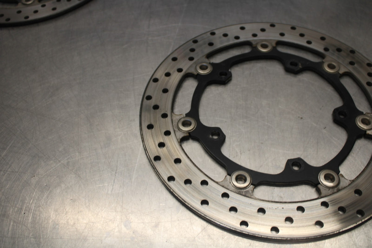 03-04 YAMAHA YZF R6S FRONT LEFT RIGHT BRAKE ROTORS DISCS BB890