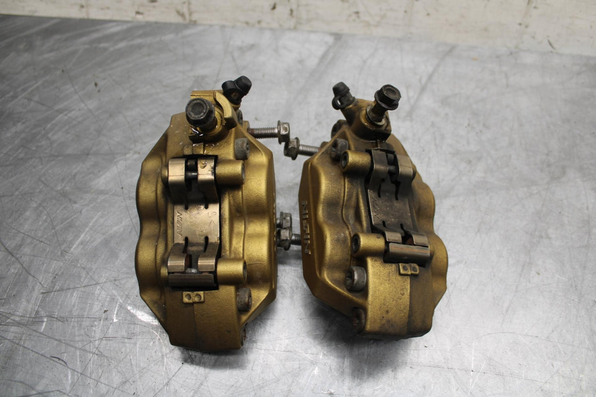02-03 HONDA CBR900RR 954 RIGHT LEFT FRONT BRAKE CALIPER SET PAIR CALIPERS BB497