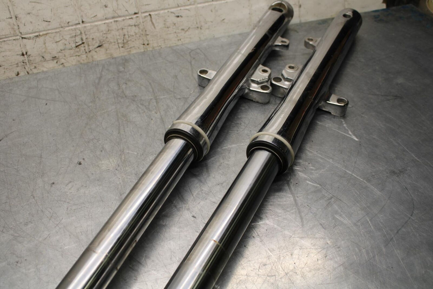 2005 Yamaha Road Star XV1700AM Midnight FRONT FORKS SHOCK SET PAIR BB571