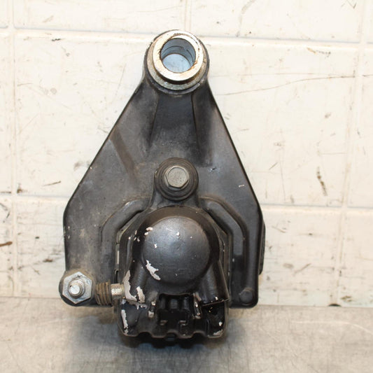 1977 Yamaha XS750 REAR BACK BRAKE CALIPER W MOUNT BRACKET BB554