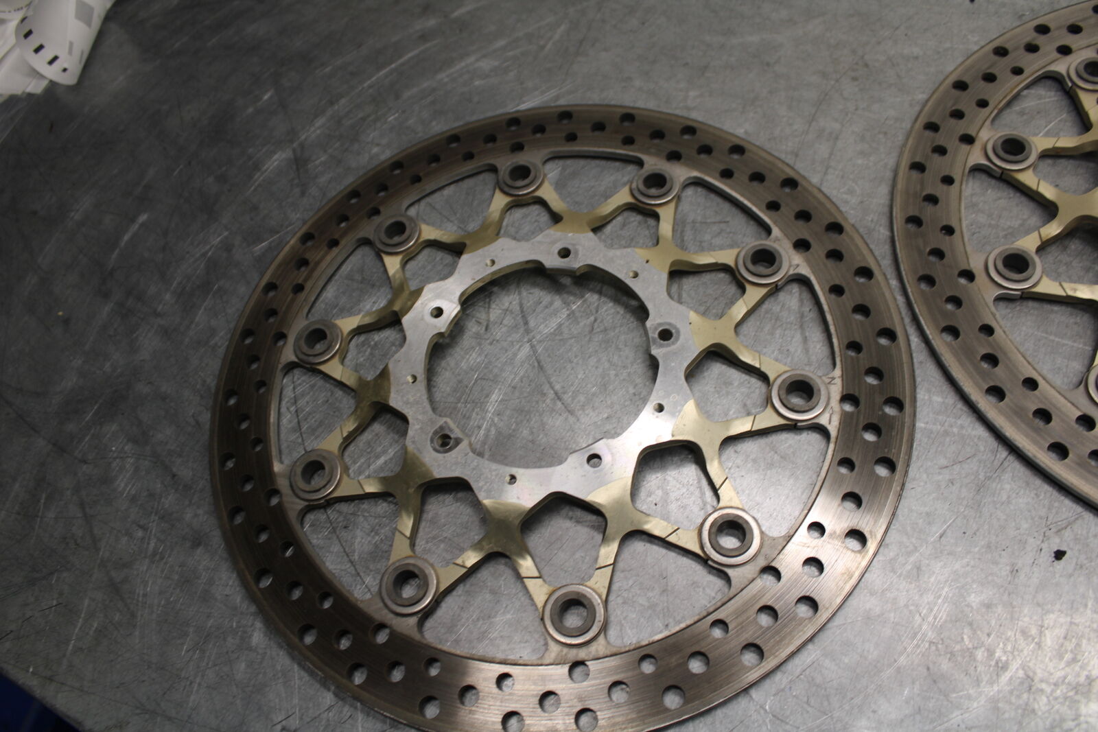 17-21 HONDA CBR1000RR SP FRONT LEFT RIGHT BRAKE ROTORS DISCS BB681