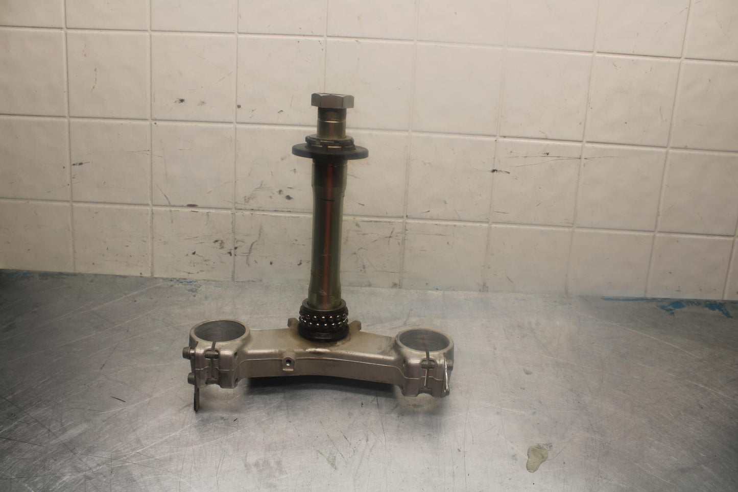 07-08 KAWASAKI NINJA ZX6R FRONT FORKS CLAMP LOWER TRIPLE TREE STEM BB456