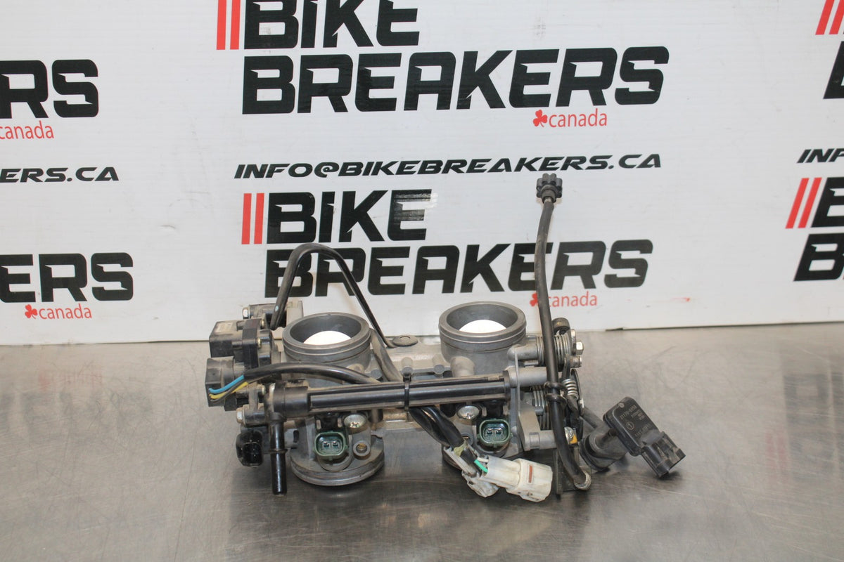 06-07 KAWASAKI NINJA 650R EX650A MAIN FUEL INJECTORS / THROTTLE BODIES BB774