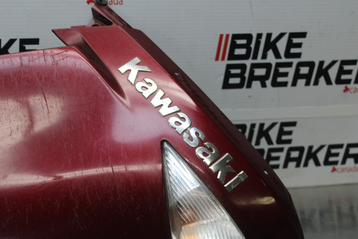 09 KAWASAKI CONCOURS 14 ZG1400B RIGHT FRONT UPPER MID SIDE FAIRING COWL BB875