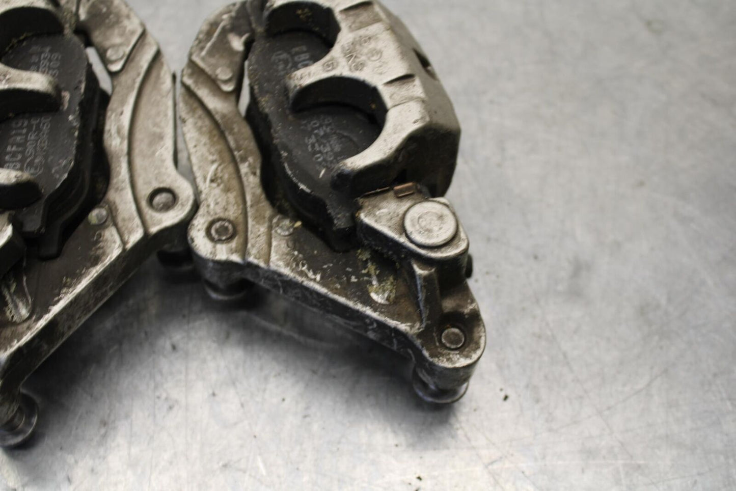 07-08 YAMAHA V STAR 1100 RIGHT LEFT FRONT BRAKE CALIPER SET PAIR CALIPERS BB71