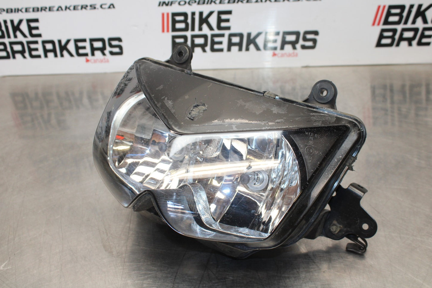 08-18 KAWASAKI KLR650 FRONT HEADLIGHT HEAD LIGHT LAMP BB183