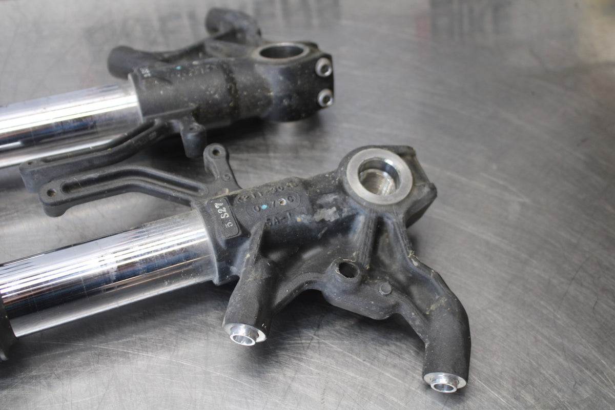 13-18 KAWASAKI NINJA ZX6R FRONT FORKS SHOCK SUSPENSION SET PAIR BB908