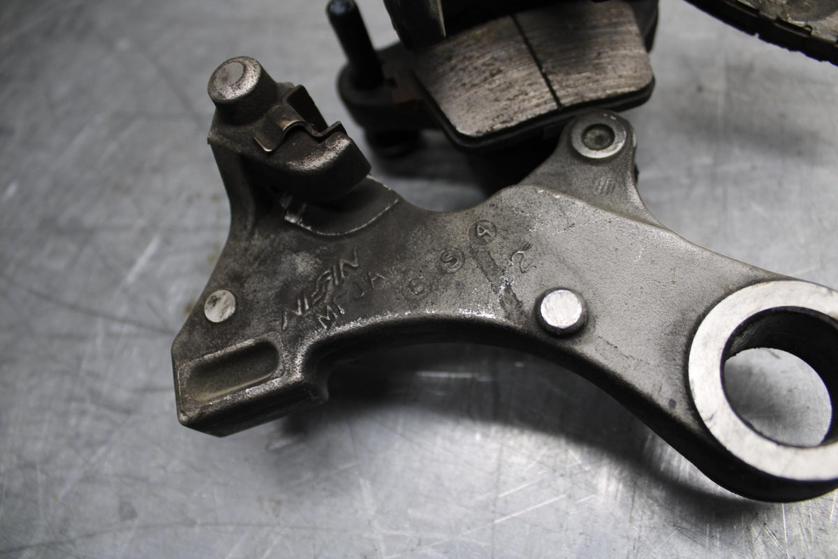 09-12 HONDA CBR600RR REAR  BRAKE CALIPER W MOUNT BRACKET 43150-MFJ-A51 BB450