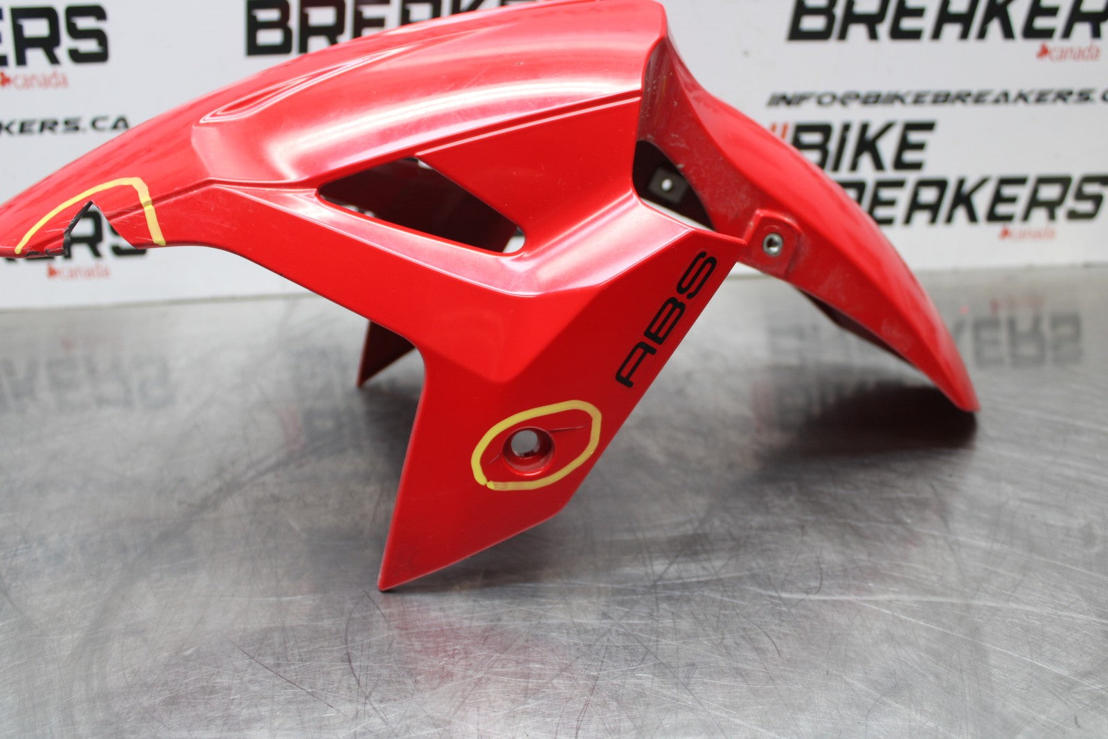 18-23 KAWASAKI NINJA 400 EX400 ABS FRONT WHEEL FENDER COWL FAIRING BB177