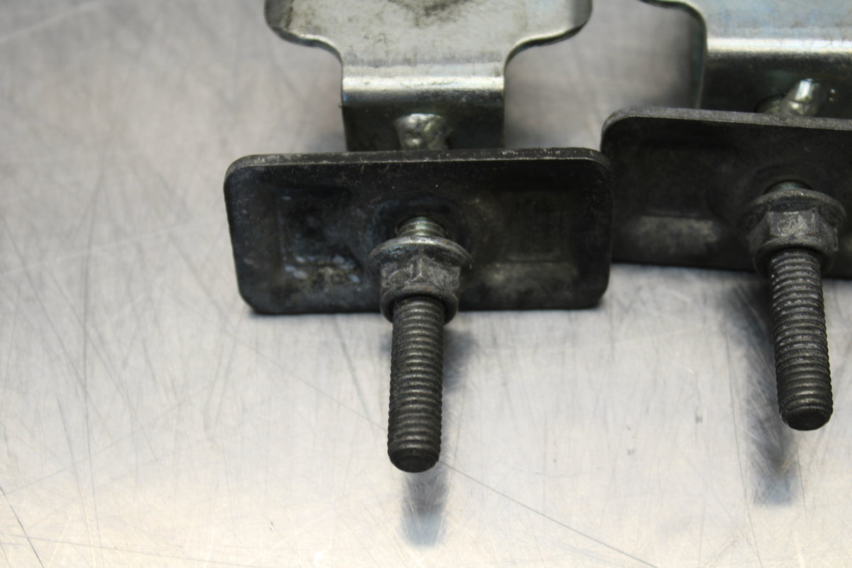 04-09 SUZUKI GS500F SWINGARM CHAIN TENSIONER ADJUSTMENT BRACKETS  BB165