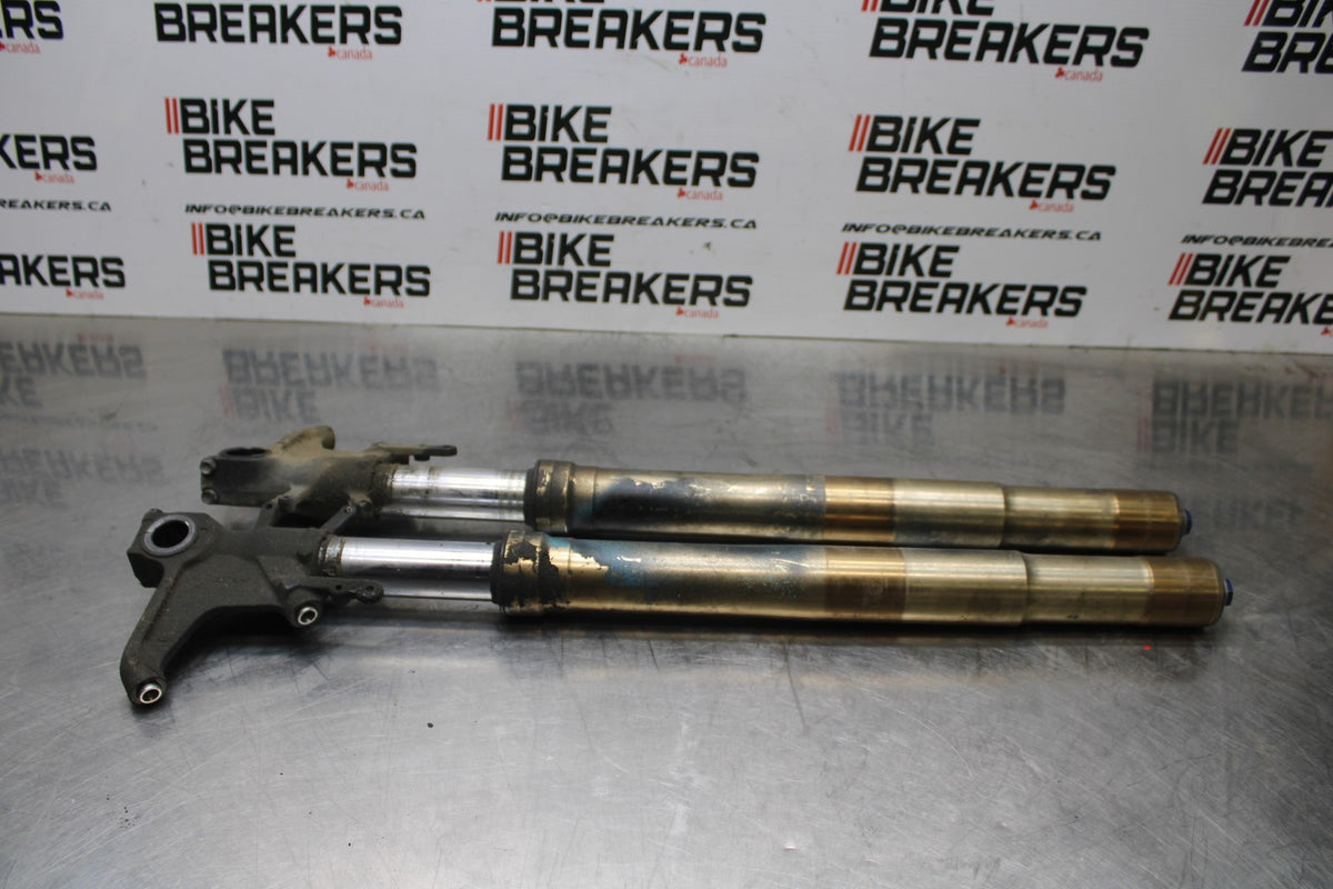 06-07 SUZUKI GSXR600 FRONT FORKS SHOCK SUSPENSION SET PAIR BB836