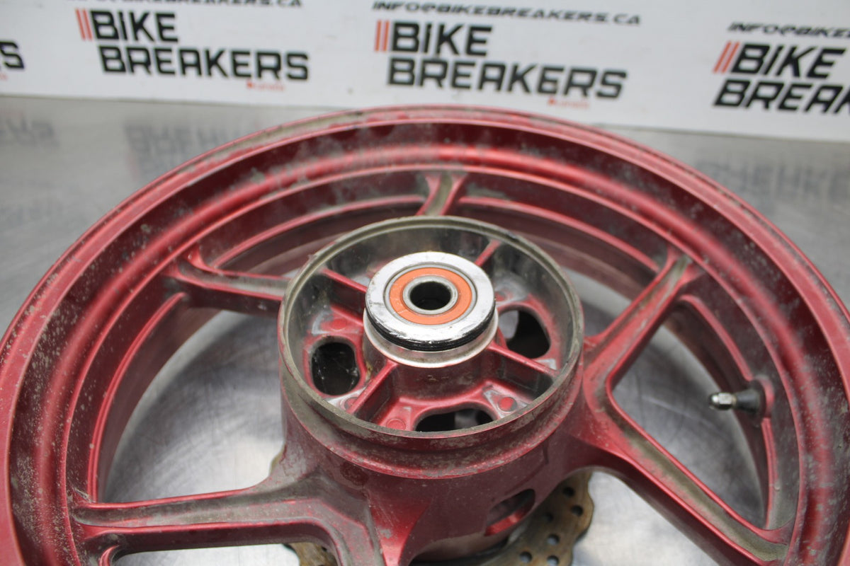 08 KAWASAKI NINJA 650 EX650 REAR WHEEL BACK RIM & ROTOR BB797