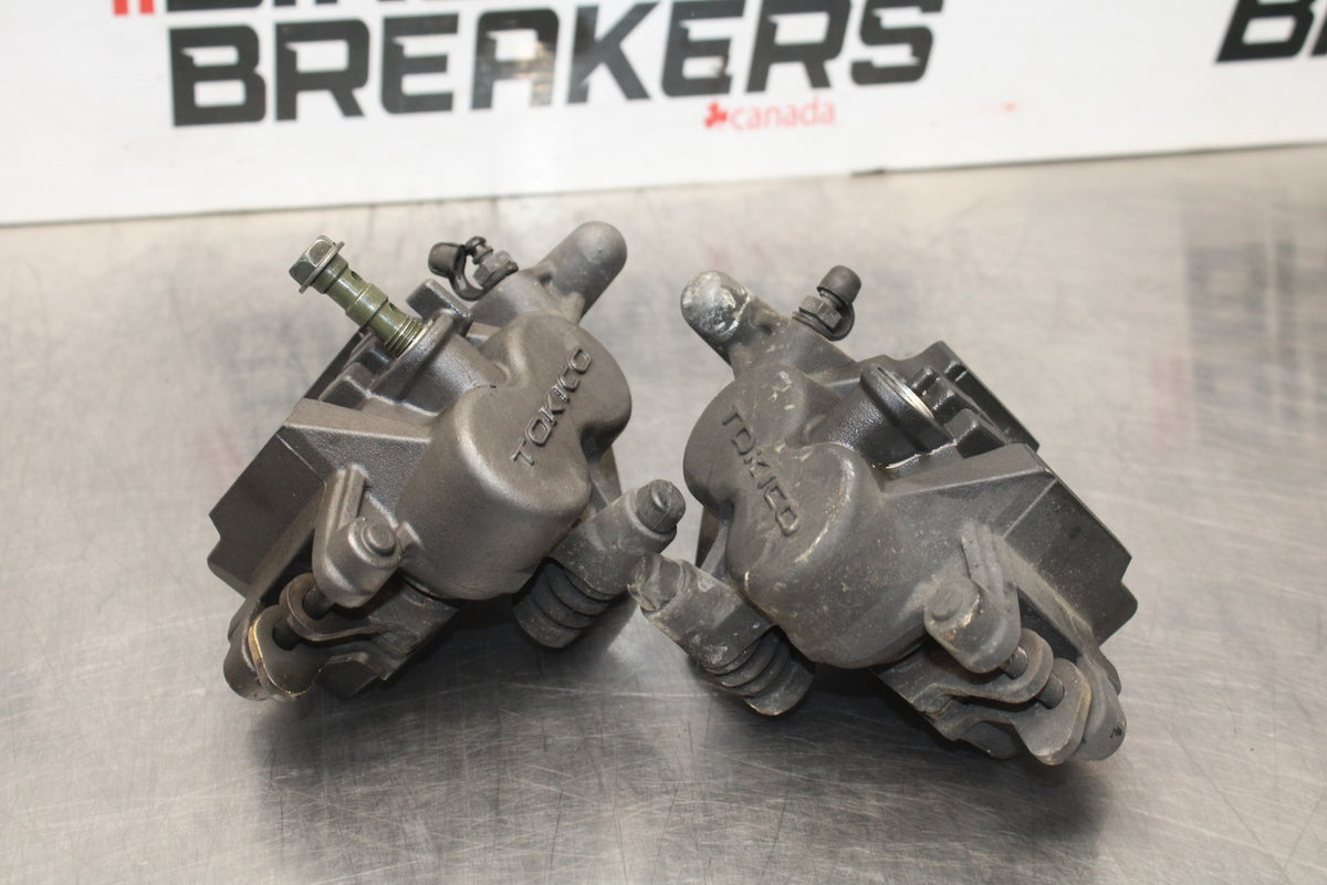 06-07 KAWASAKI NINJA 650R EX650A RIGHT LEFT FRONT BRAKE CALIPER SET PAIR BB774