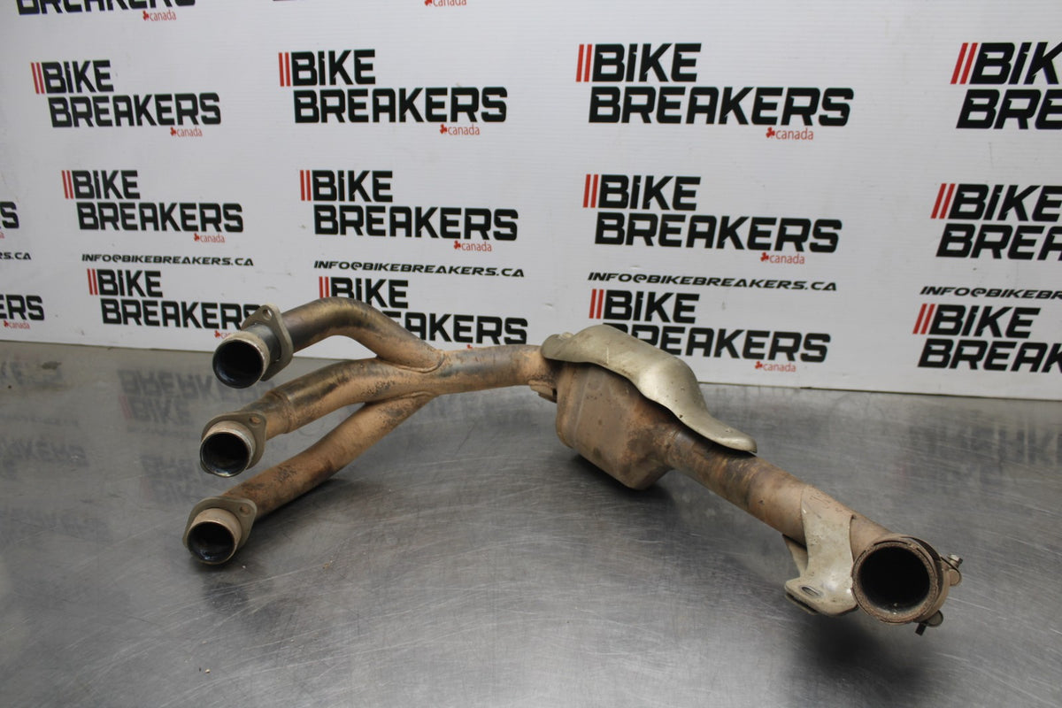 15 TRIUMPH TIGER 800 EXHAUST HEADER PIPES MANIFOLD BB873