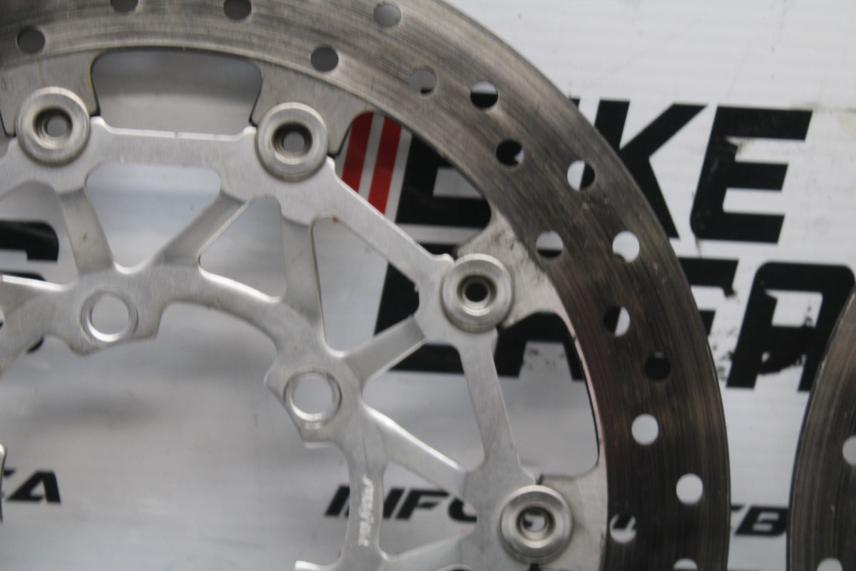 09-11 TRIUMPH DAYTONA 675 FRONT LEFT RIGHT BRAKE ROTORS DISCS BB854