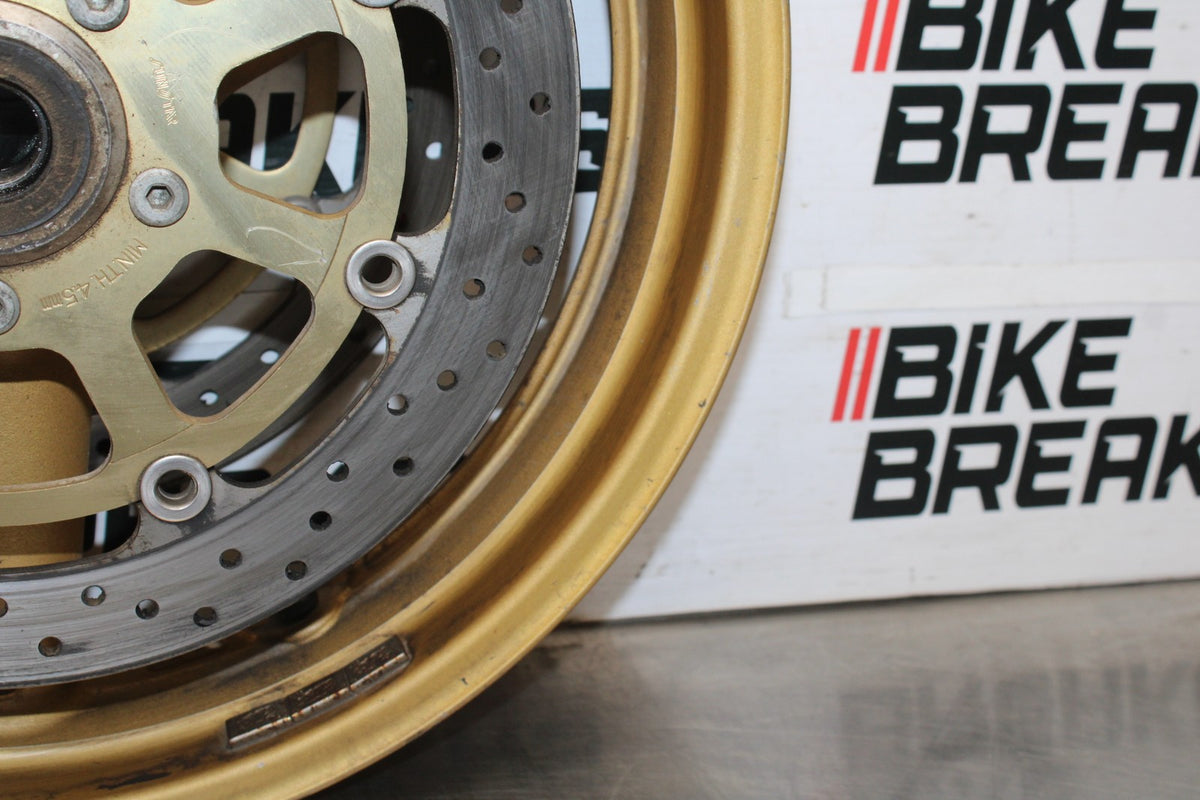 97-00 SUZUKI GSXR600 SRAD FRONT WHEEL FRONT RIM & ROTORS BB921