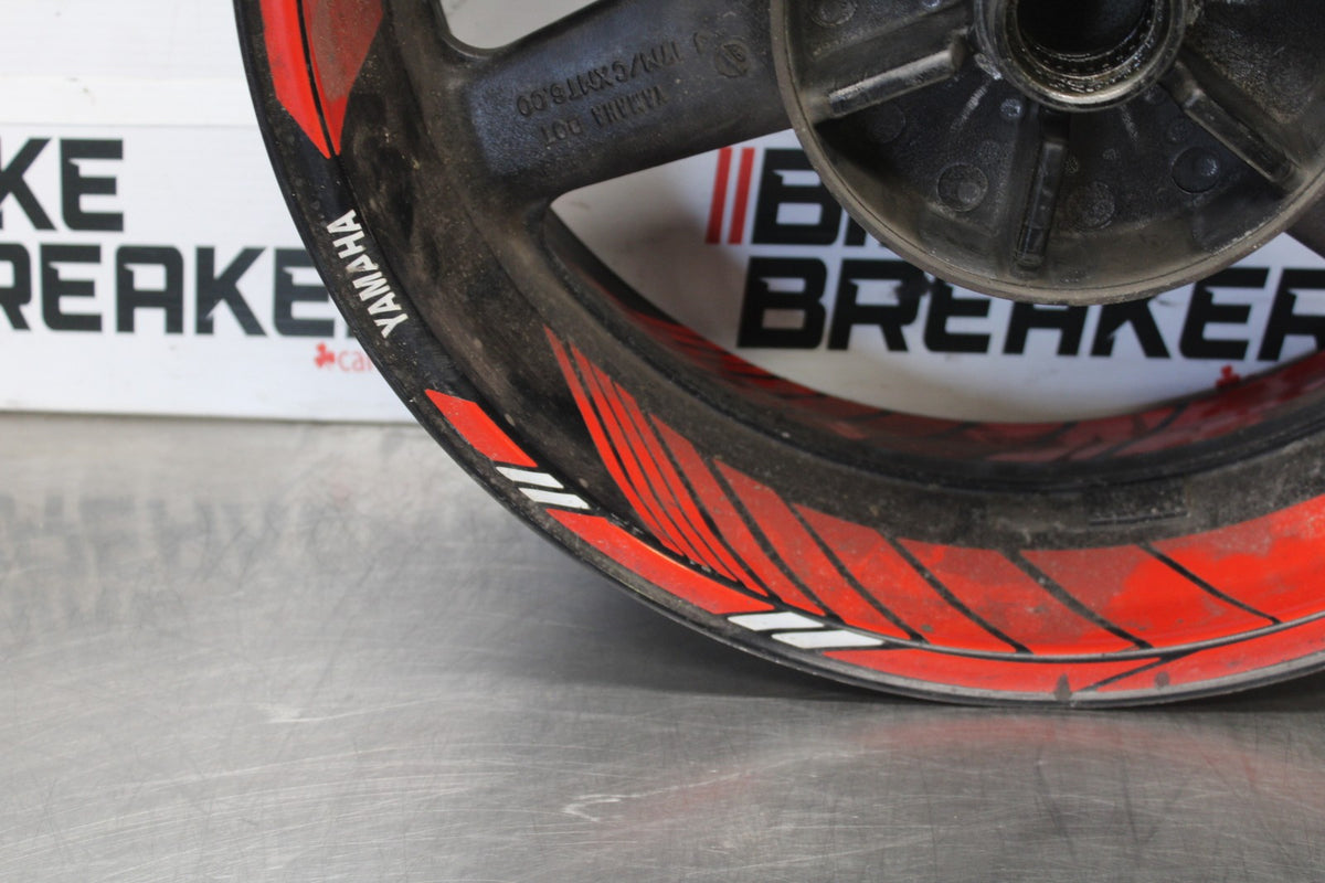 03 YAMAHA YZF R1 REAR WHEEL BACK RIM & ROTOR BB895