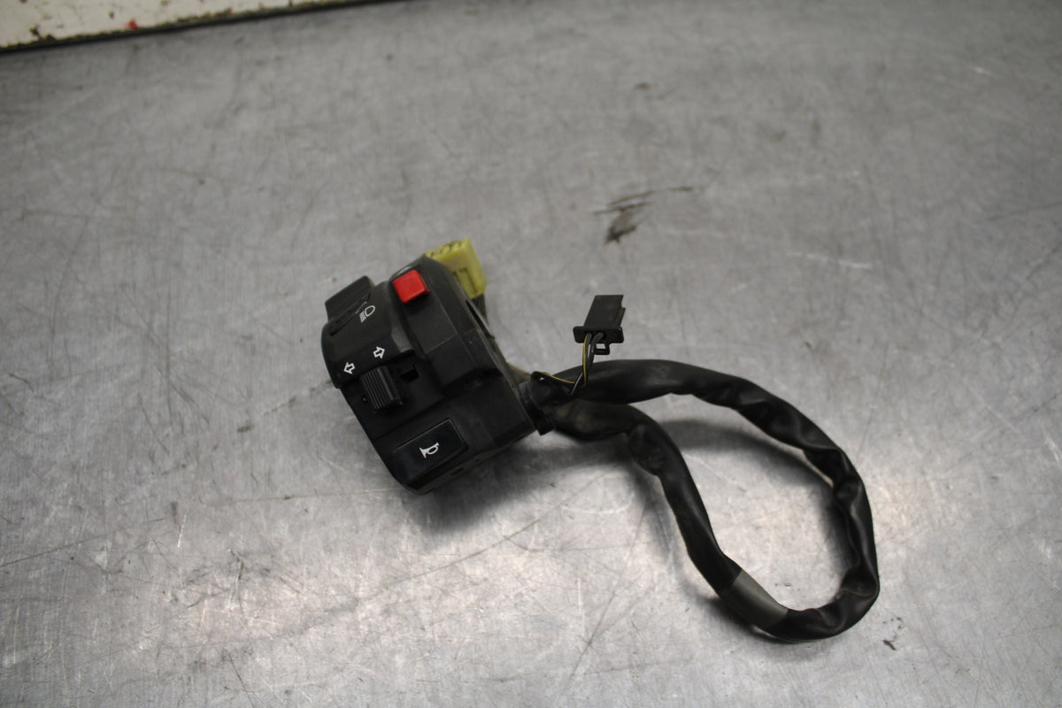 08-09 SUZUKI GSXR600 LEFT CLIP ON HANDLE HORN SIGNALS SWITCH SWITCHES BB728