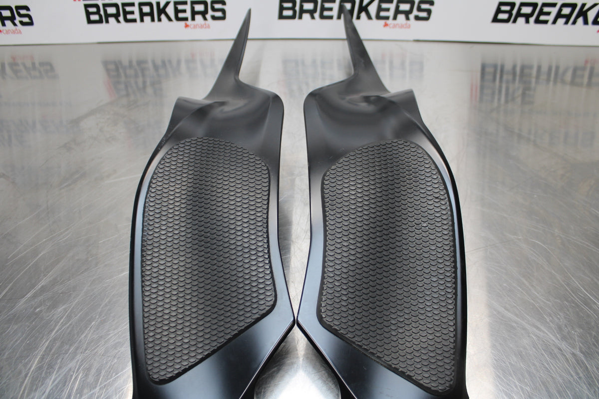13-18 KAWASAKI NINJA ZX6R RIGHT LEFT GAS TANK PANELS COVERS TRIM SET COWLS BB143