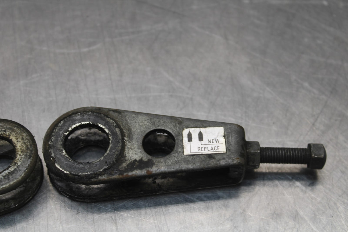 78-79 SUZUKI GS1000 SWINGARM CHAIN TENSIONER ADJUSTMENT BRACKETS  BB787