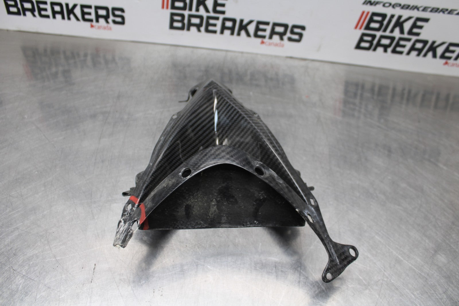08 KAWASAKI NINJA ZX10R CB - CARBON FIBER FRONT CENTER COWL FAIRING BB201