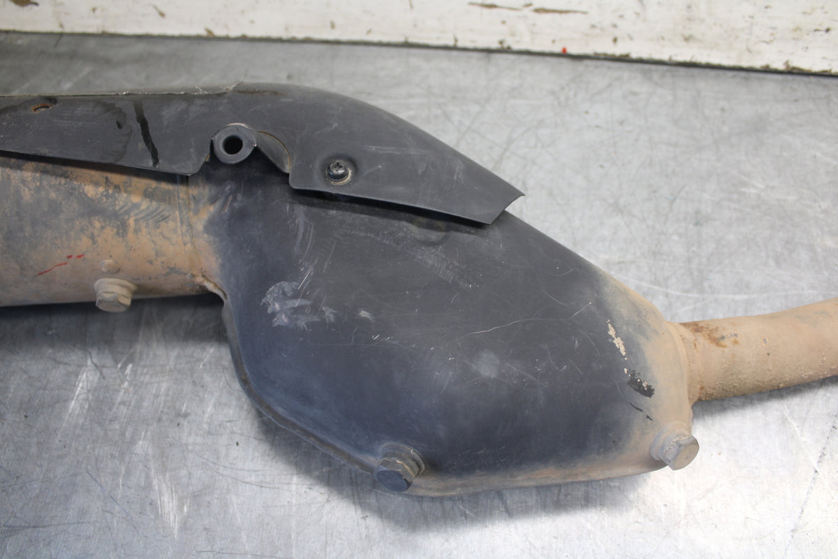 08-18 KAWASAKI KLR650 FULL EXHAUST SYSTEM HEADERS PIPE MUFFLER BB707