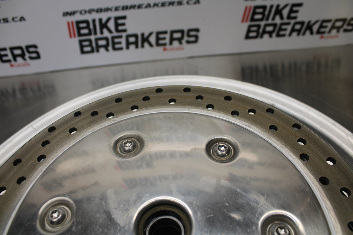 09 YAMAHA ROYAL STAR XVZ1300TF VENTURE FRONT WHEEL FRONT RIM & ROTORS BB151