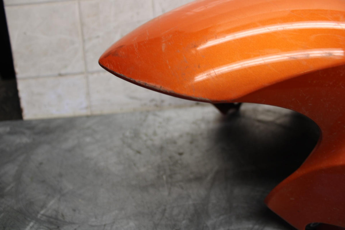 2009 Yamaha YZF R6 ORANGE FRONT WHEEL FENDER COWL FAIRING BB532
