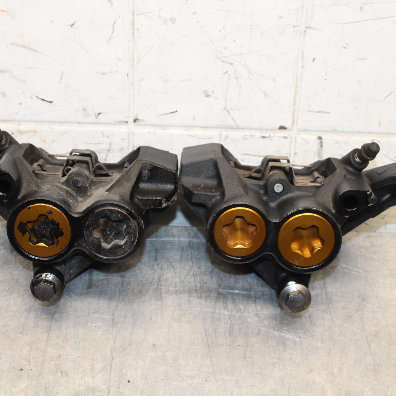 2012 Yamaha FZ8 RIGHT LEFT FRONT BRAKE CALIPER SET PAIR CALIPERS BB550