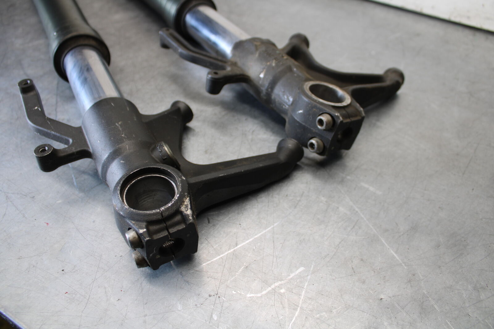 09-12 KAWASAKI NINJA ZX6R FRONT FORKS SHOCK SUSPENSION SET PAIR BB272