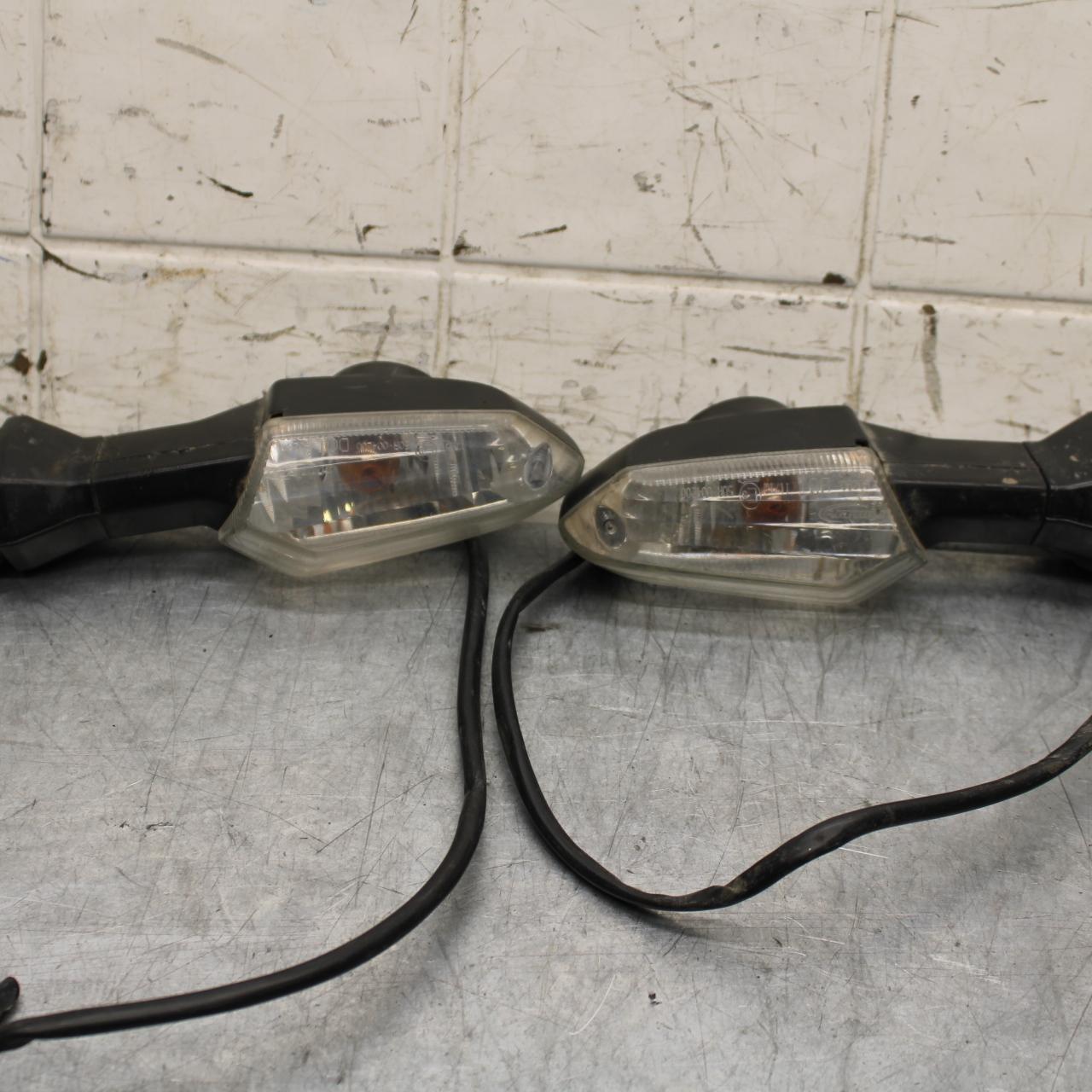 2015 Kawasaki Ninja 300 EX300 REAR LEFT RIGHT TURN SIGNALS LIGHT INDICATORS BB61