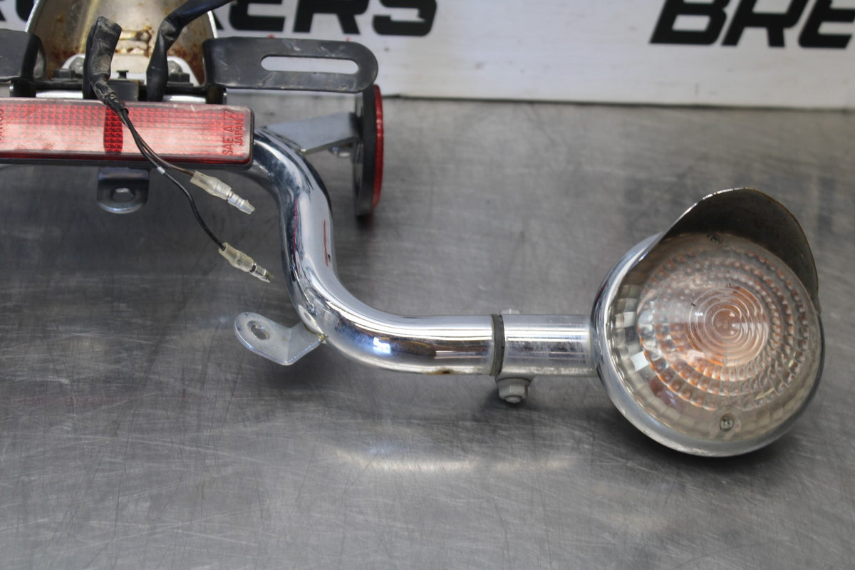 08 YAMAHA V STAR 1100 XVS1100AW CLASSIC REAR TURN SIGNAL BAR MOUNT BRACKET BB916
