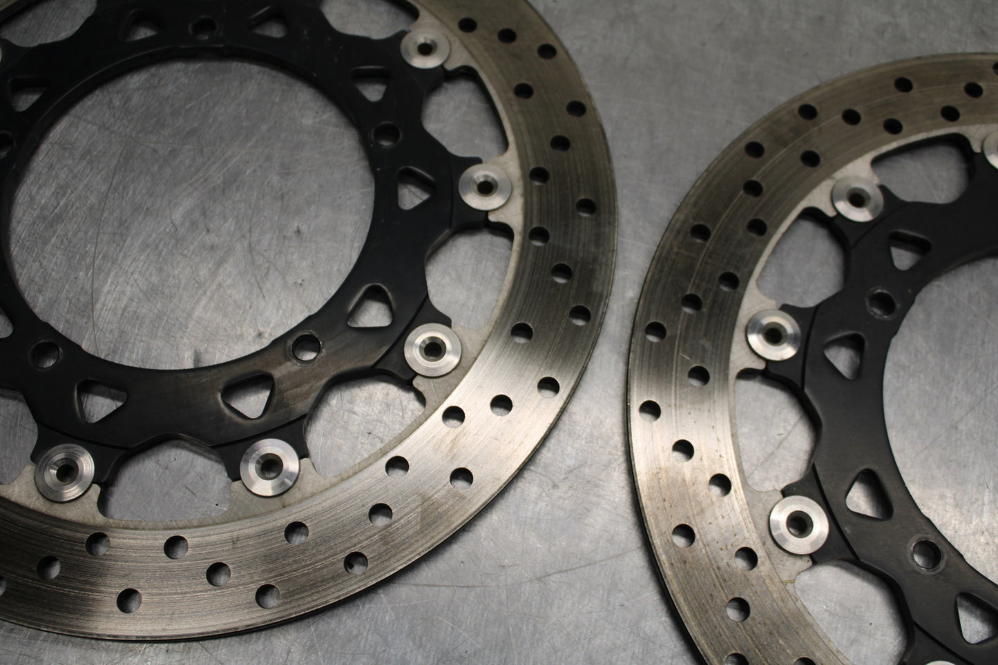 03-05 YAMAHA YZF R6  FRONT LEFT RIGHT BRAKE ROTORS DISCS BB132