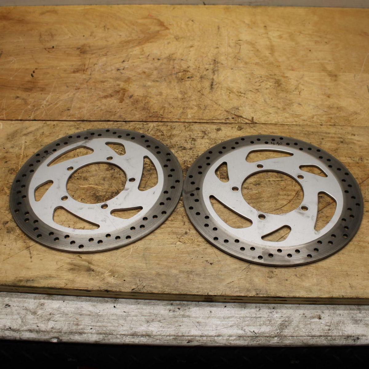 05-09 SUZUKI BOULEVARD C90 FRONT LEFT RIGHT BRAKE ROTORS DISCS BB332