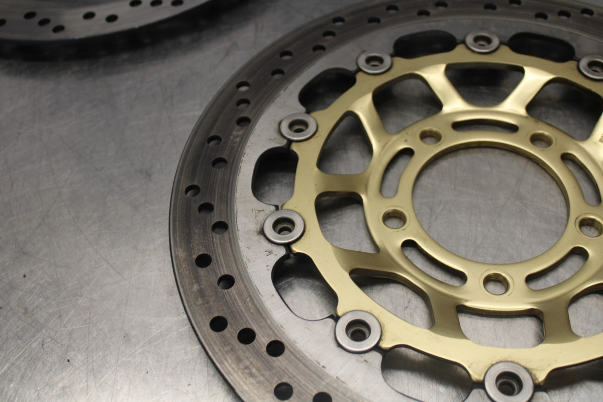05-08 TRIUMPH SPEED TRIPLE 1050 FRONT LEFT RIGHT BRAKE ROTORS DISCS BB933